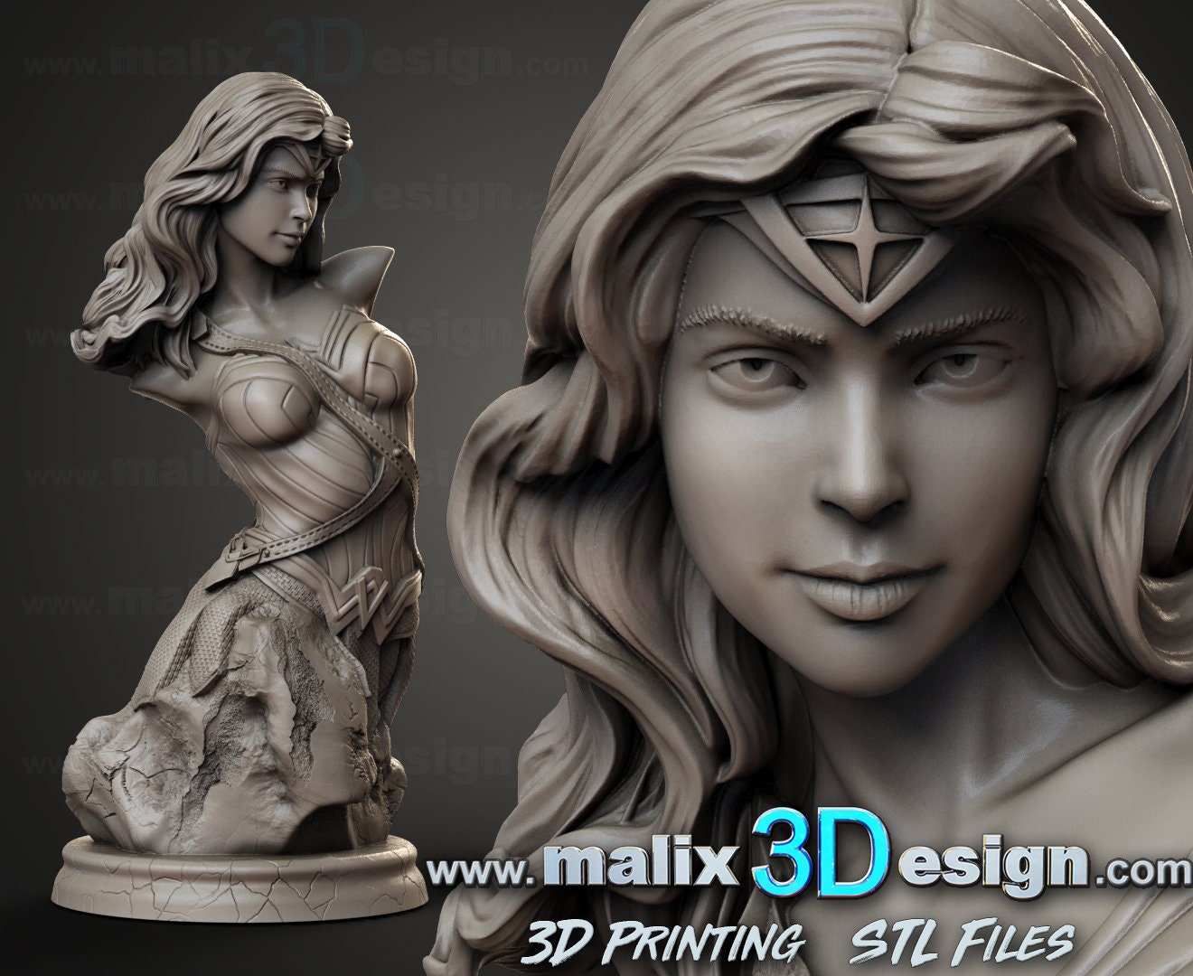 Box test 2024 - Buste de Wonder Woman (env. 10cm) de chez Sanix + Tutoriel YouTube