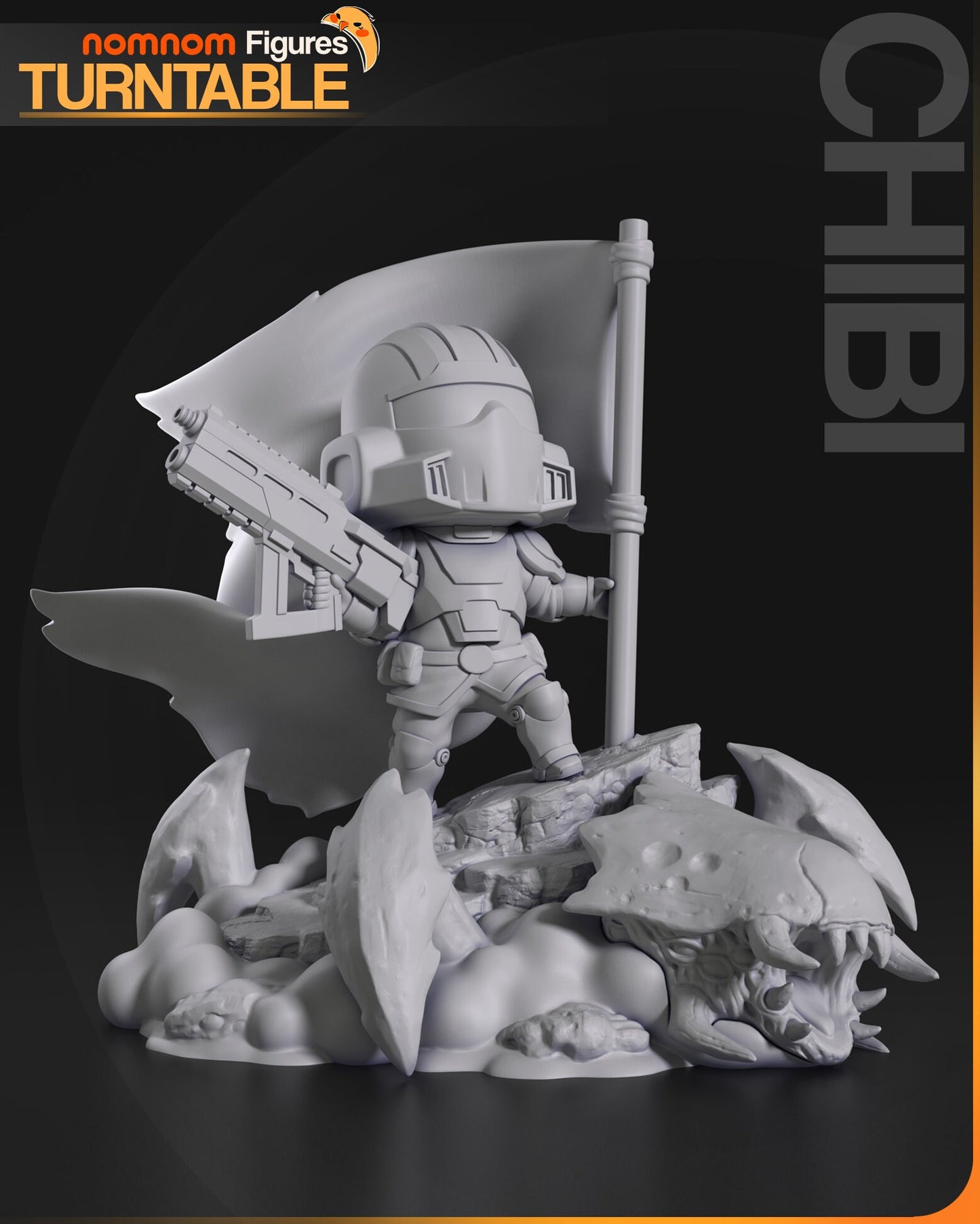 Chibi Helldiver de chez NomNom Figurines