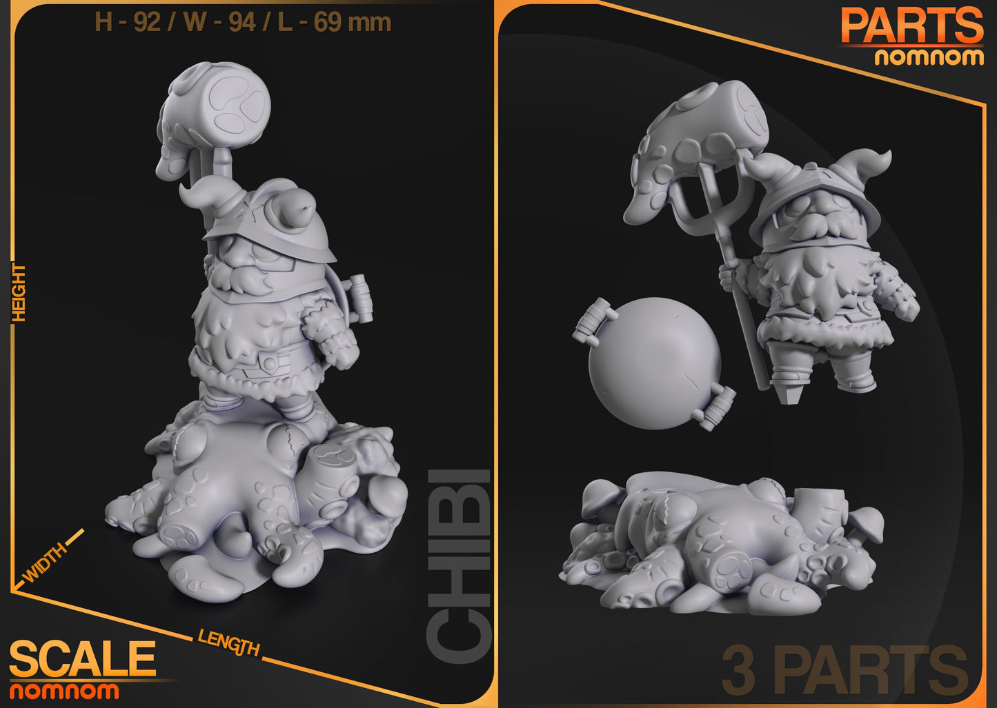 Chibi - Senshi - Dungeon Meshi de chez NomNom Figurines