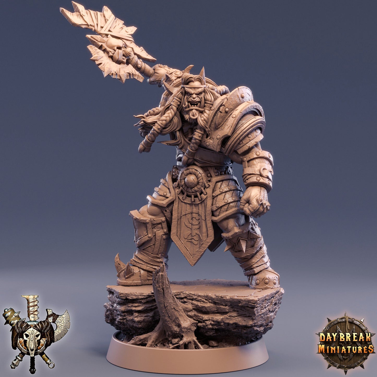 Figurine Damma Blacker du Monde des ORCS de chez Daybreak dans l'univers The Powerbrokers of the Void [50mm]