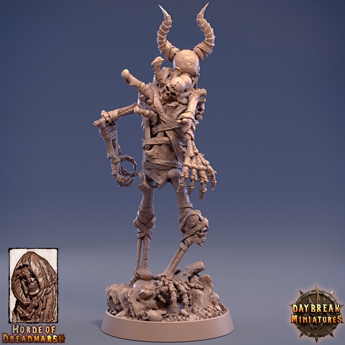 Figurine Lieutenant Marrowbone de chez Daybreak dans l'univers The Unliving Horde of Dreadmarsh [50mm]