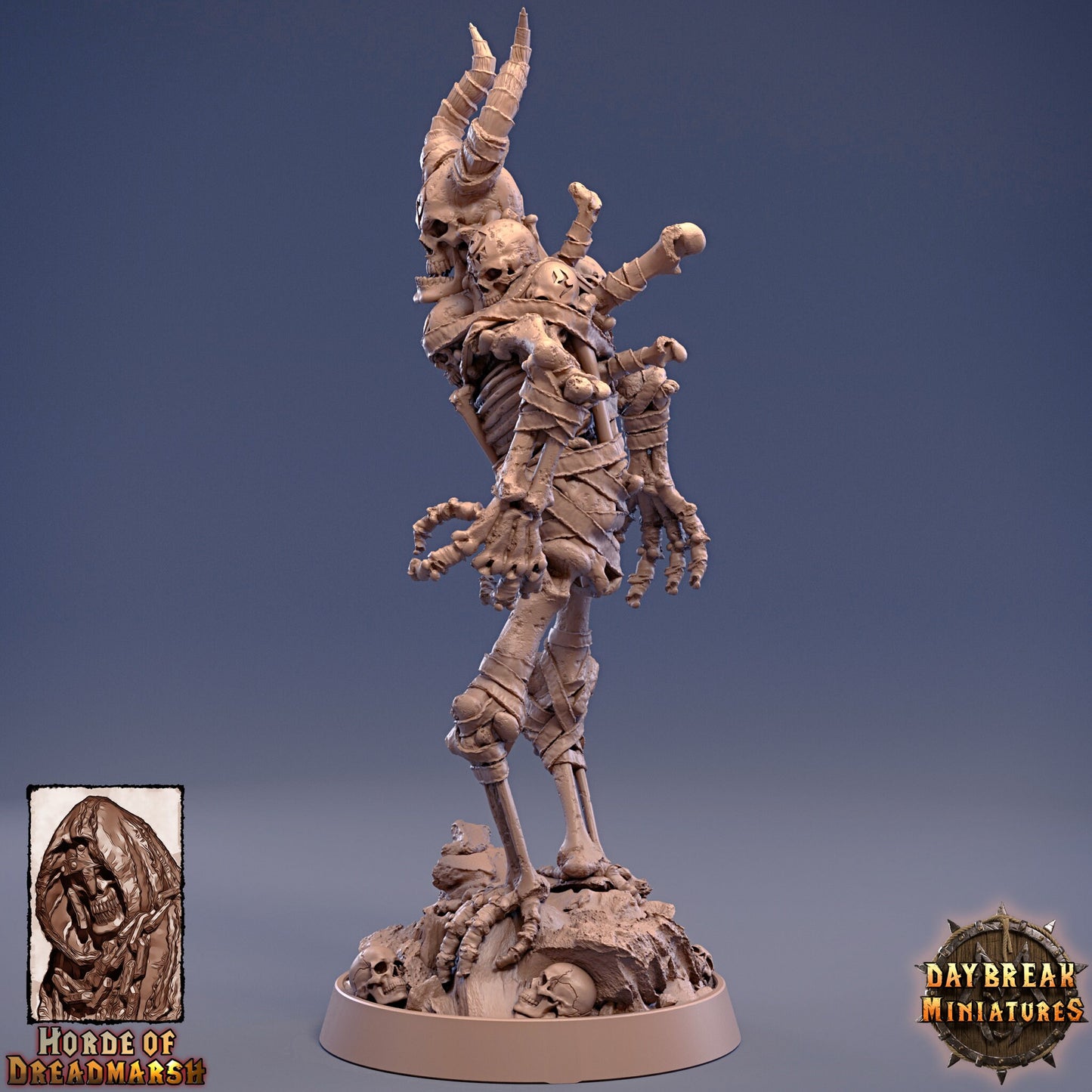 Figurine Lieutenant Marrowbone de chez Daybreak dans l'univers The Unliving Horde of Dreadmarsh [50mm]