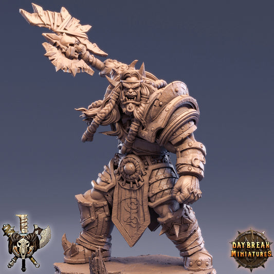 Figurine Damma Blacker du Monde des ORCS de chez Daybreak dans l'univers The Powerbrokers of the Void [50mm]