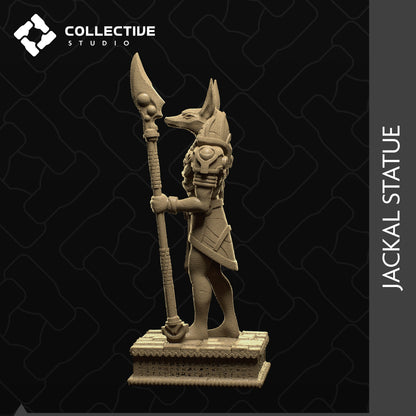 Décors Jackal Statue de chez Collective Studio dans l'univers Sands Of Ages Past - Scenery [32mm]