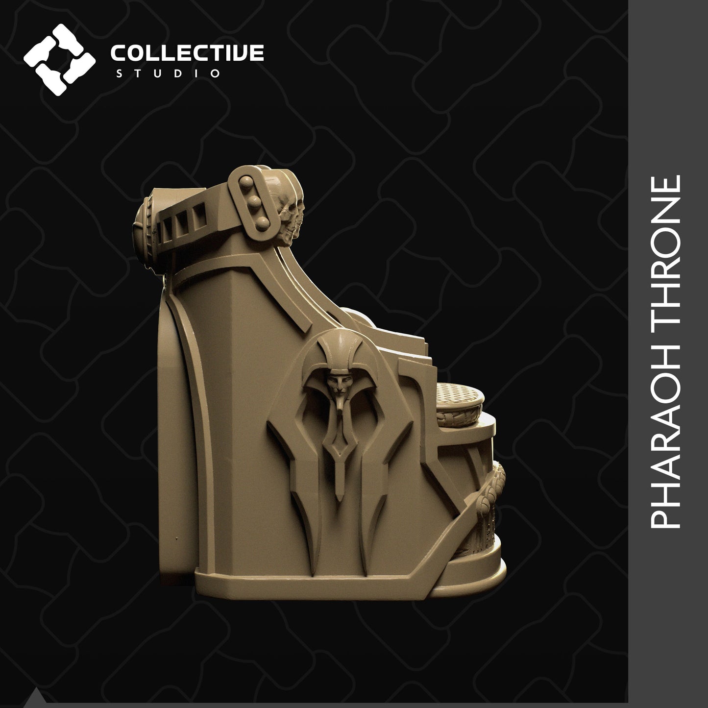 Décors Pharaoh Throne de chez Collective Studio dans l'univers Sands Of Ages Past - Scenery [32mm]