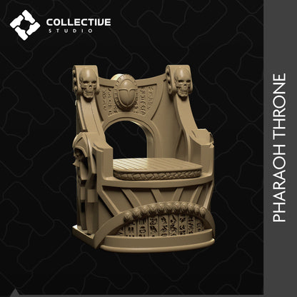 Décors Pharaoh Throne de chez Collective Studio dans l'univers Sands Of Ages Past - Scenery [32mm]