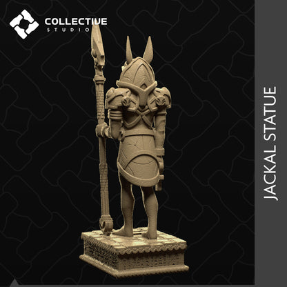 Décors Jackal Statue de chez Collective Studio dans l'univers Sands Of Ages Past - Scenery [32mm]