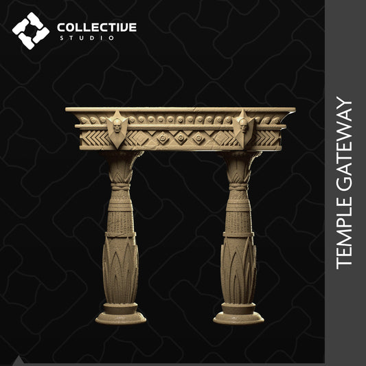 Décors Temple Gateway de chez Collective Studio dans l'univers Sands Of Ages Past - Scenery [32mm]