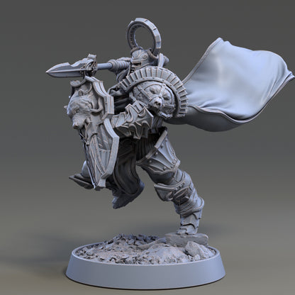 Figurine Spear Jumper de chez Daybreak Miniatures, dans l'univers Templars of the Northern Lights [32/50mm]