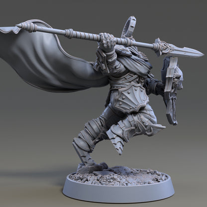 Figurine Spear Jumper de chez Daybreak Miniatures, dans l'univers Templars of the Northern Lights [32/50mm]