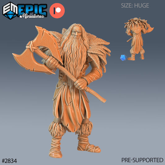 Figurine Jötunn Giant Tribe Warrior de chez Epic Miniatures dans l’univers Viking Age [75mm]