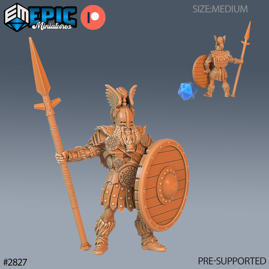 Figurine Norse God Heimdall Spear de chez Epic Miniatures dans l’univers Viking Age [25mm]