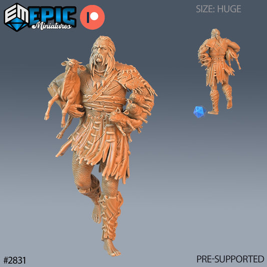 Figurine Jötunn Giant Tribe Farmer de chez Epic Miniatures dans l’univers Viking Age [75mm]