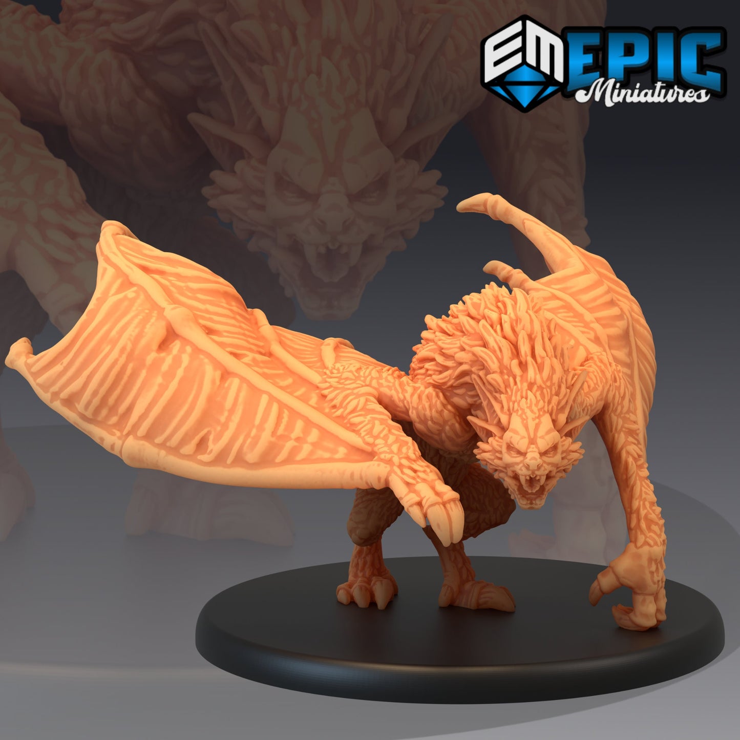 Figurine Giant Bat de chez Epic Miniatures, dans l'univers Viking Age [50mm]