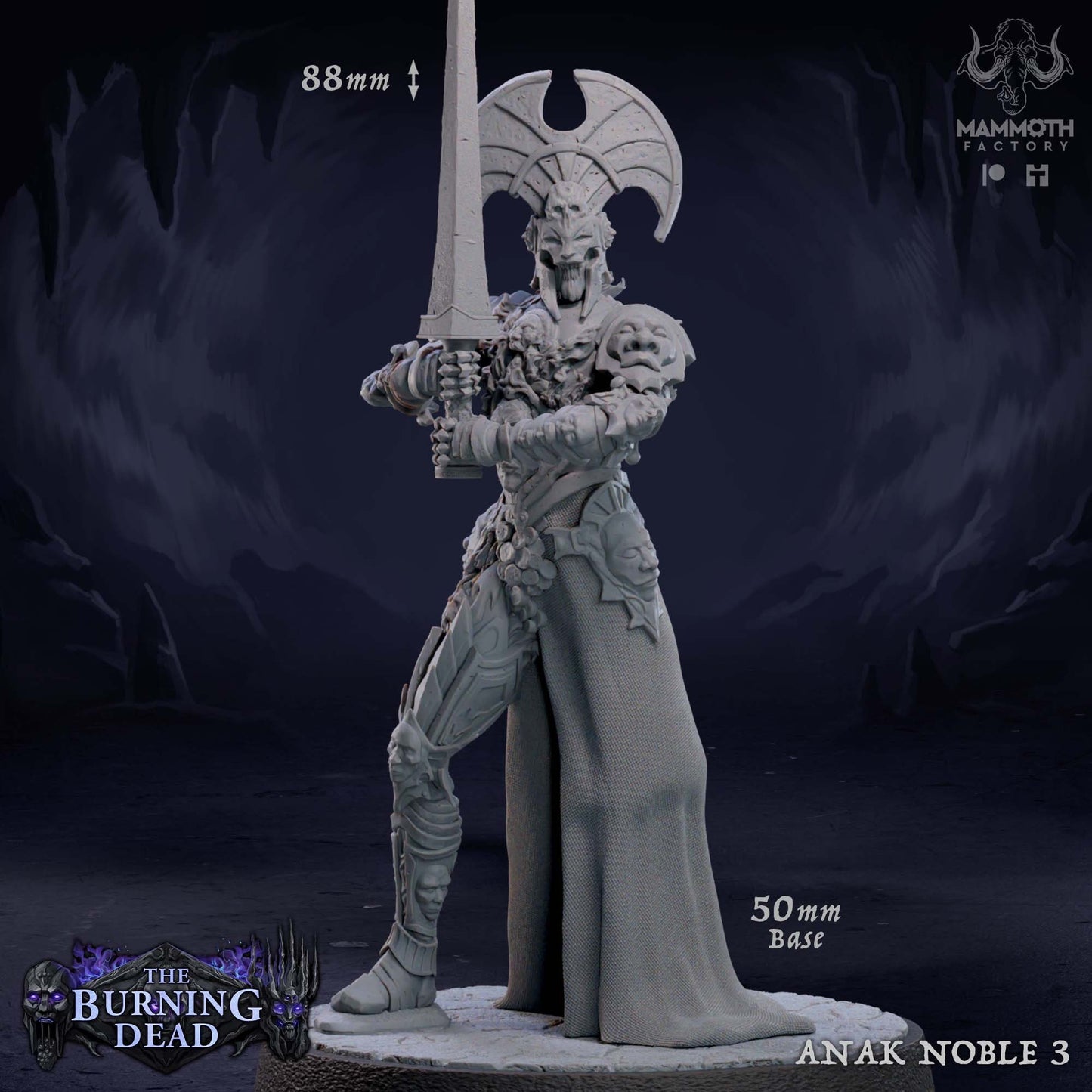 Figurine Anak Noble de chez Mammoth Factory dans l'univers The Burning Dead [50mm]