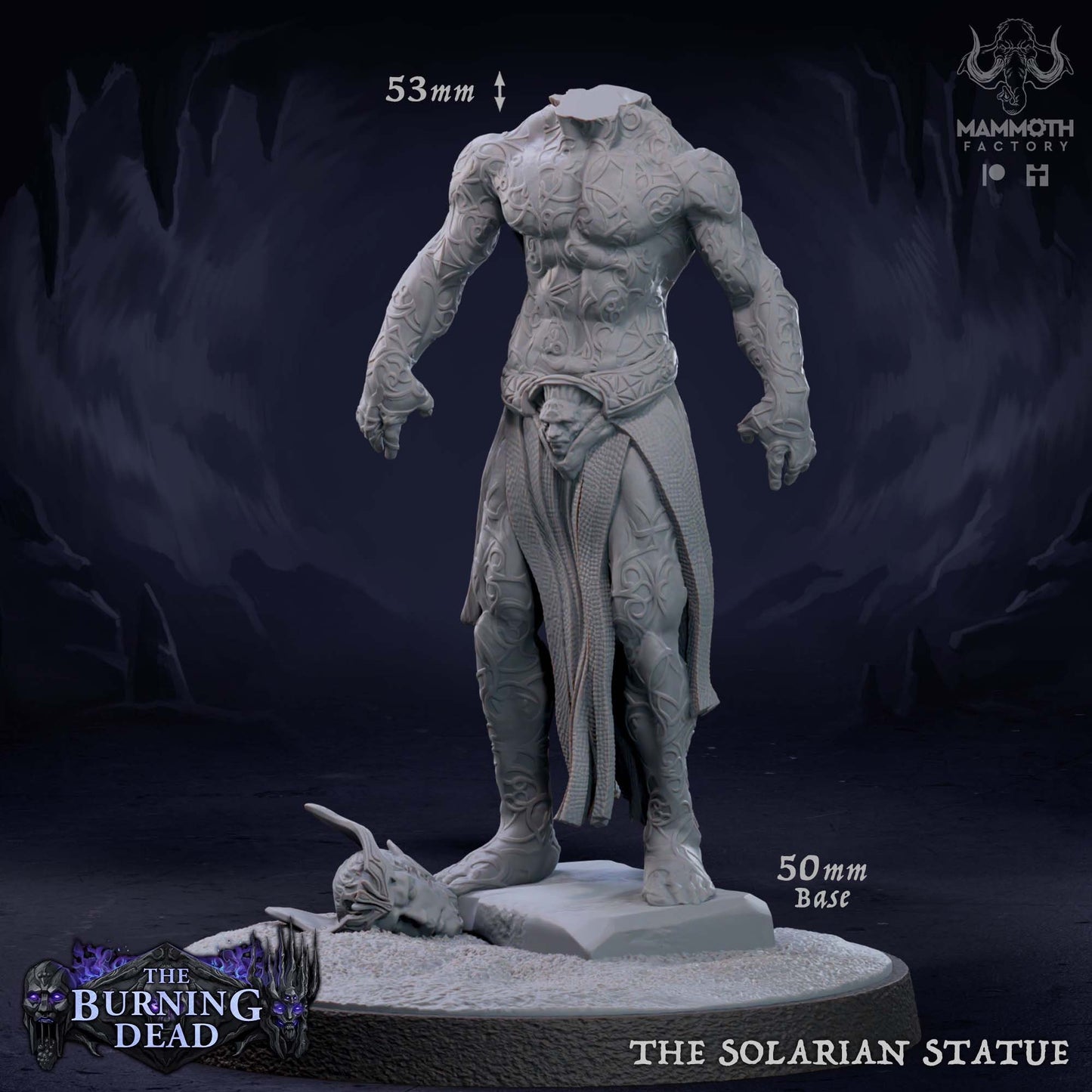 Figurine The Solarian Statue de chez Mammoth Factory dans l'univers The Burning Dead [50mm]
