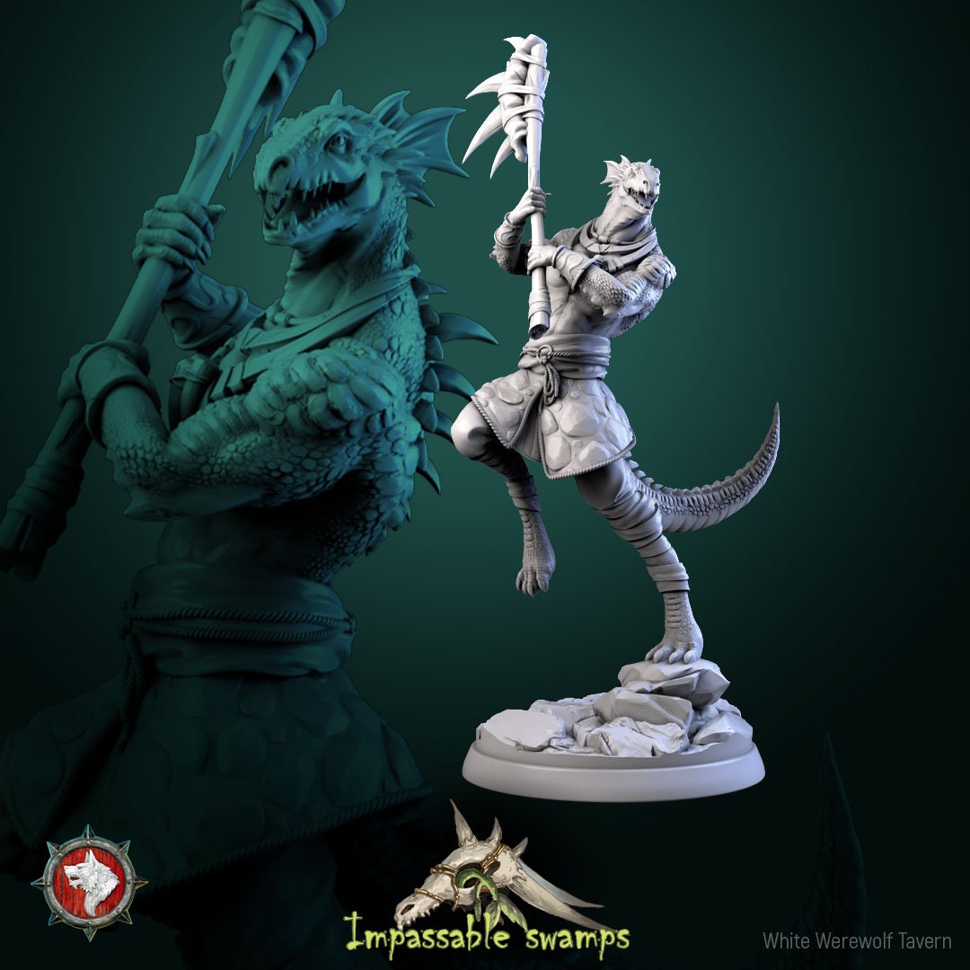Figurine Lizardfolk males de chez WW Tavern [25mm]