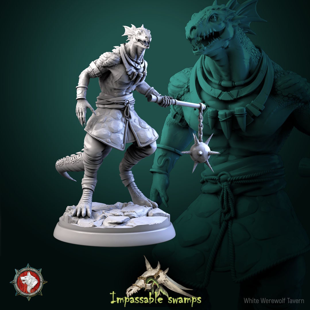 Figurine Lizardfolk males de chez WW Tavern [25mm]