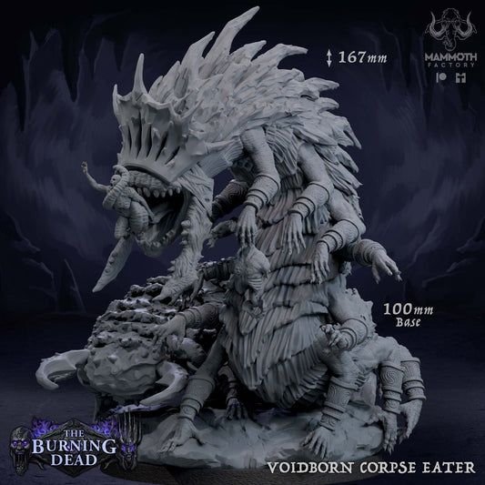 Figurine Voidborn Corpse Eater de chez Mammoth Factory dans l'univers The Burning Dead [100mm]