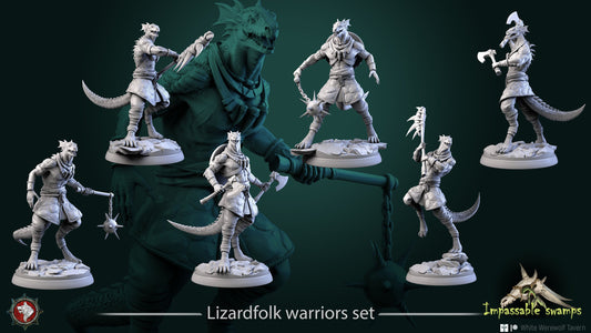 Figurine Lizardfolk males de chez WW Tavern [25mm]