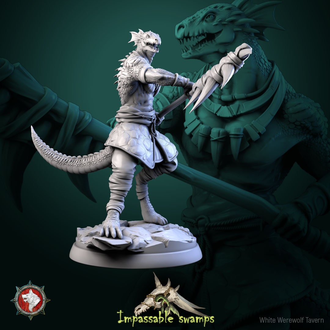 Figurine Lizardfolk males de chez WW Tavern [25mm]