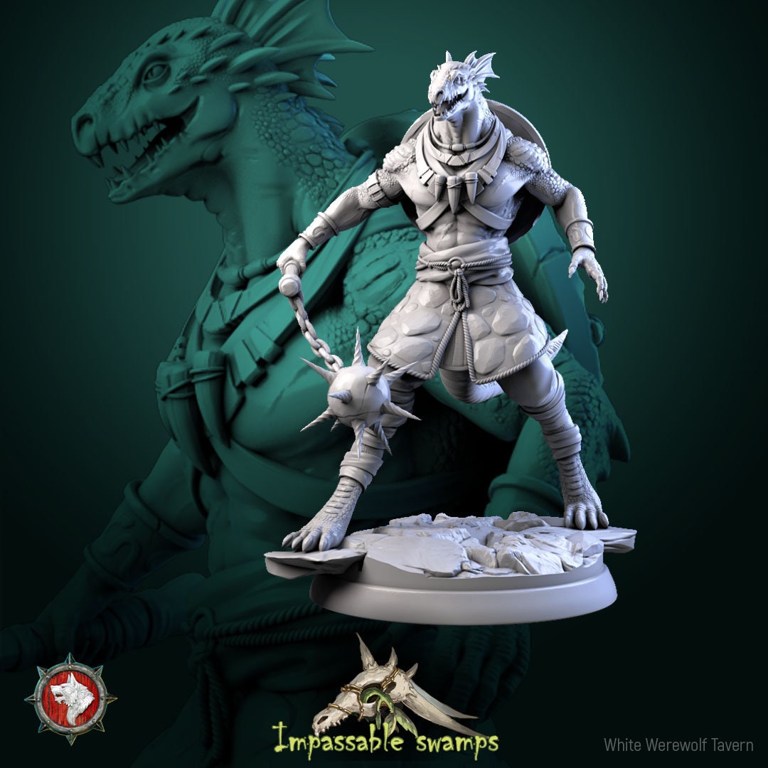 Figurine Lizardfolk males de chez WW Tavern [25mm]