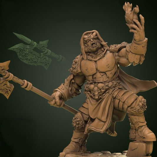 Figurine Eeuron Flamespeaker de chez Mammoth Factory dans l'Univers The Adventure Box - Infernal Forges  [50mm]