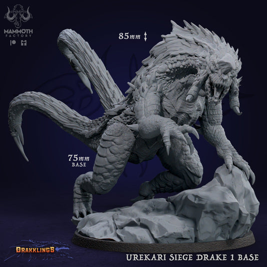 Figurine Urekari Siege Drakes de chez Mammoth Factory dans l'univers Drakklings of Dragon's Keep [75mm]