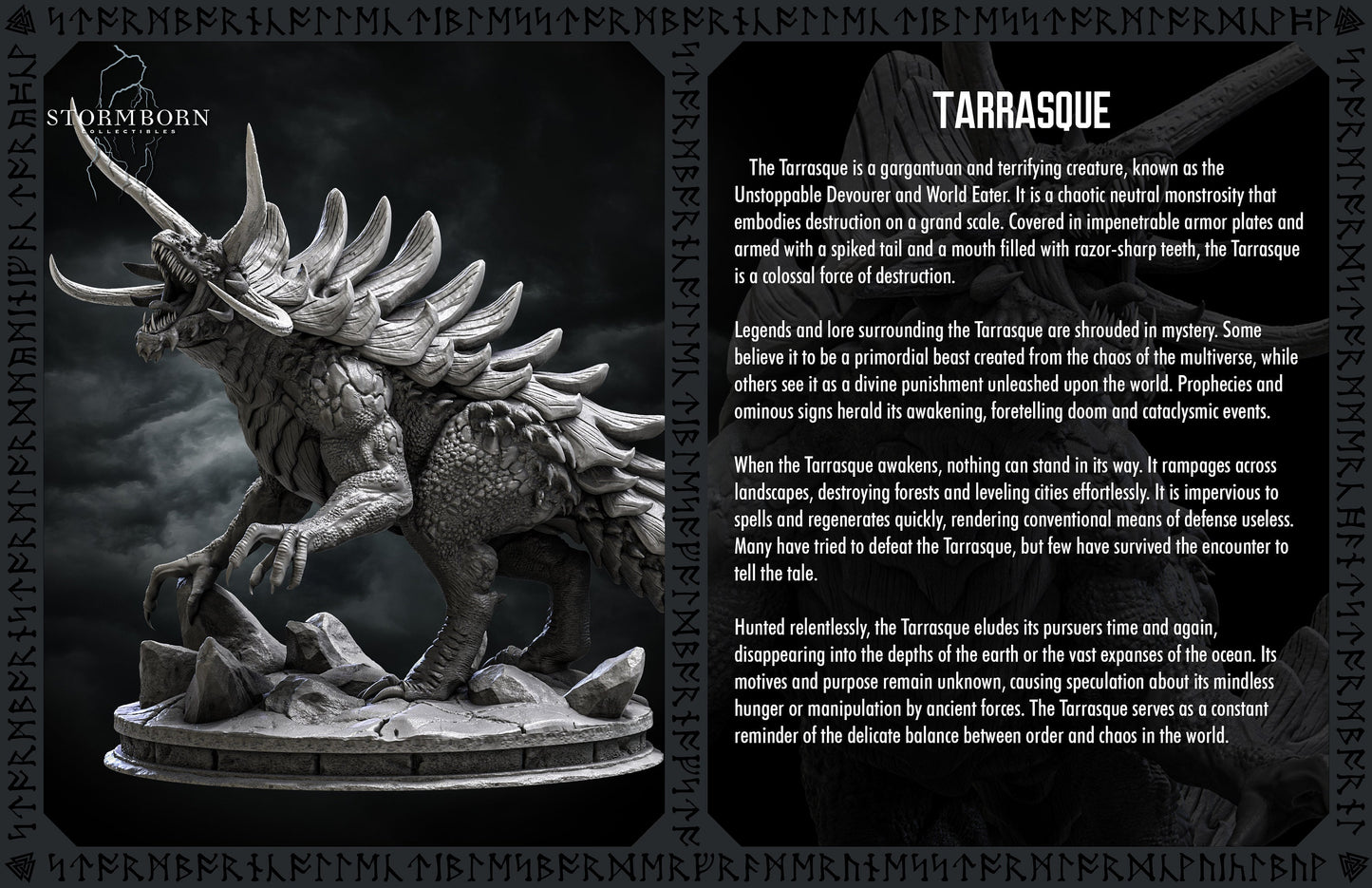 Figurine Tarrasque de chez Stormborn [100mm]