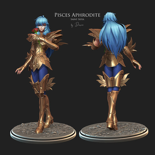 Figurine Afrodita (Poisson) de chez Damaïa dans l'univers des Chevaliers du Zodiaque [1/6ème]