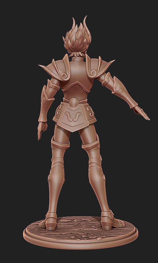 Figurine Shura (Capricorne) de chez Damaïa dans l'univers des Chevaliers du Zodiaque [1/6ème]