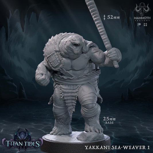 Figurine Yakkani Sea-Weaver de chez Mammoth Factory de l’univers Titan Tides [25mm]