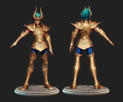 Figurine Shura (Capricorne) de chez Damaïa dans l'univers des Chevaliers du Zodiaque [1/6ème]