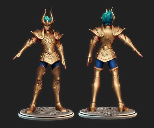 Figurine Shura (Capricorne) de chez Damaïa dans l'univers des Chevaliers du Zodiaque [1/6ème]