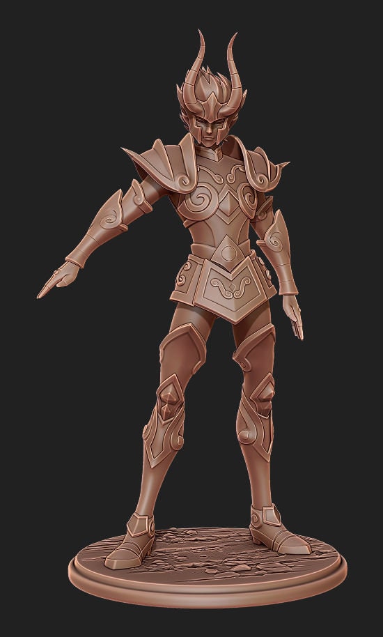 Figurine Shura (Capricorne) de chez Damaïa dans l'univers des Chevaliers du Zodiaque [1/6ème]