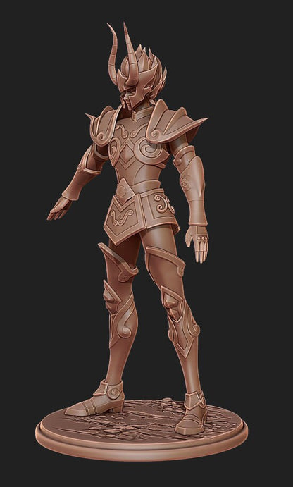 Figurine Shura (Capricorne) de chez Damaïa dans l'univers des Chevaliers du Zodiaque [1/6ème]
