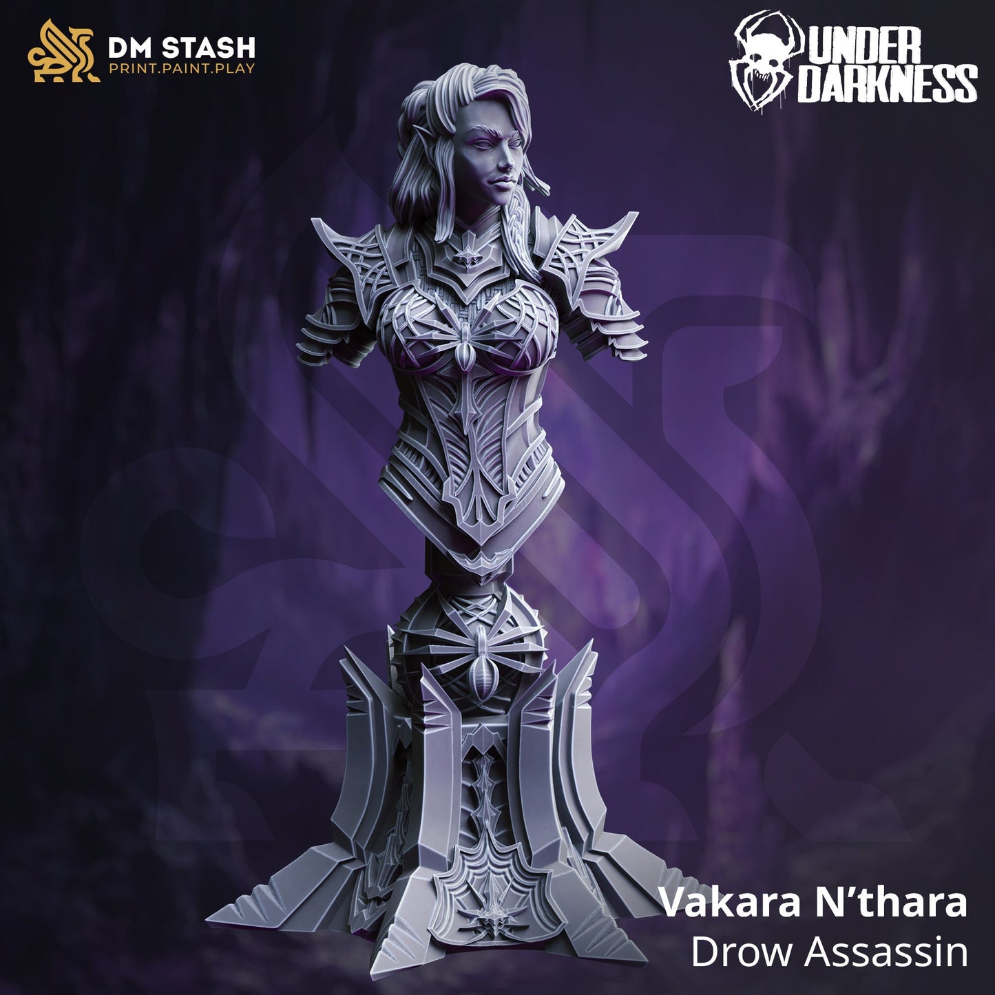 Buste de Vakara de chez DM Stash dans l’univers Under Darkness