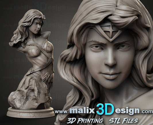 Box test 2024 - Buste de Wonder Woman (env. 10cm) de chez Sanix + Tutoriel YouTube