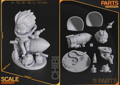 Chibi - Nuka Girl - Fallout 4 de chez NomNom Figurines