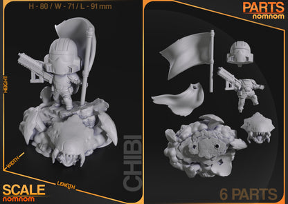 Chibi Helldiver de chez NomNom Figurines