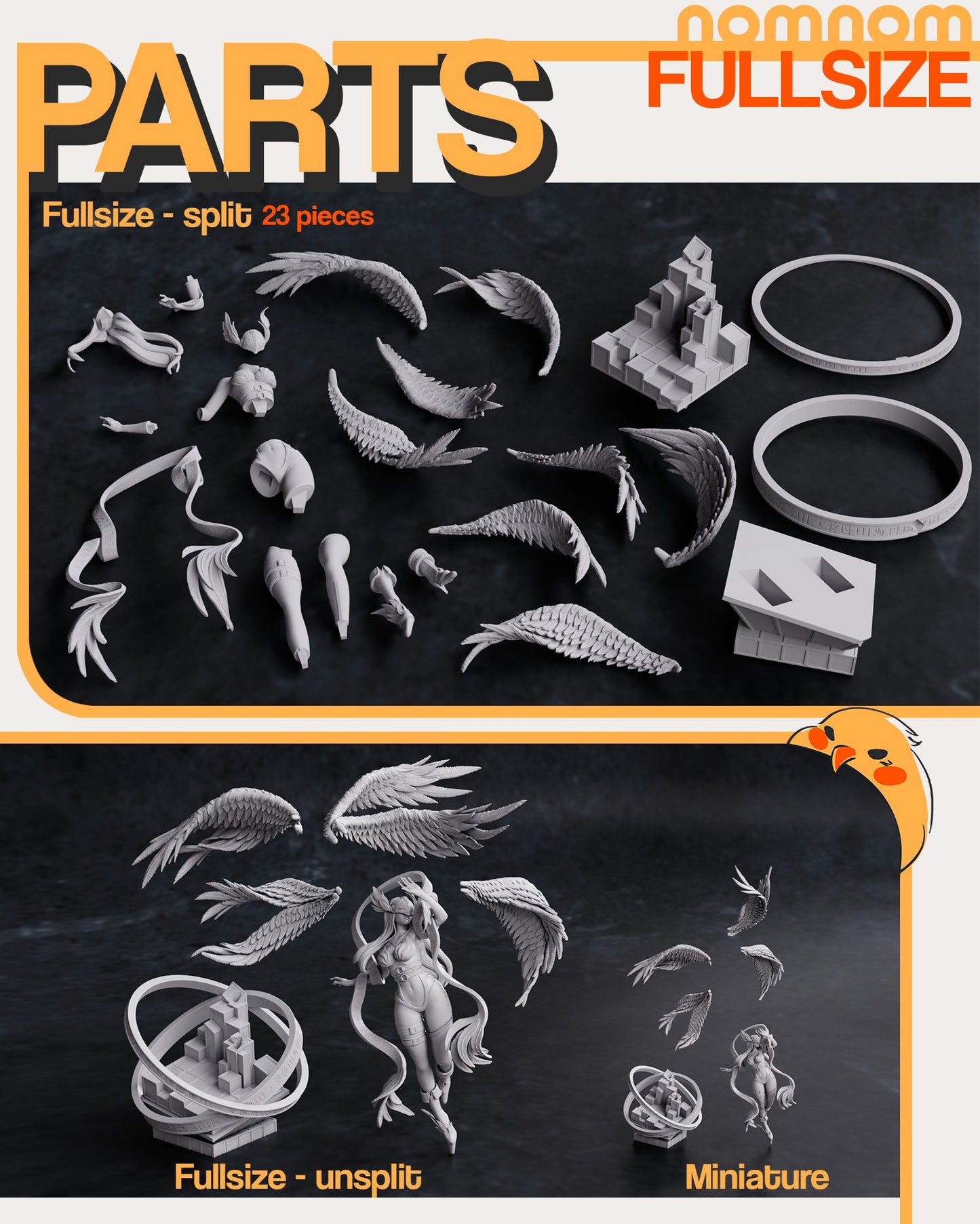Figurine Angewomon - Digimon [Old model] de chez NomNom Figurines [1/10ème]