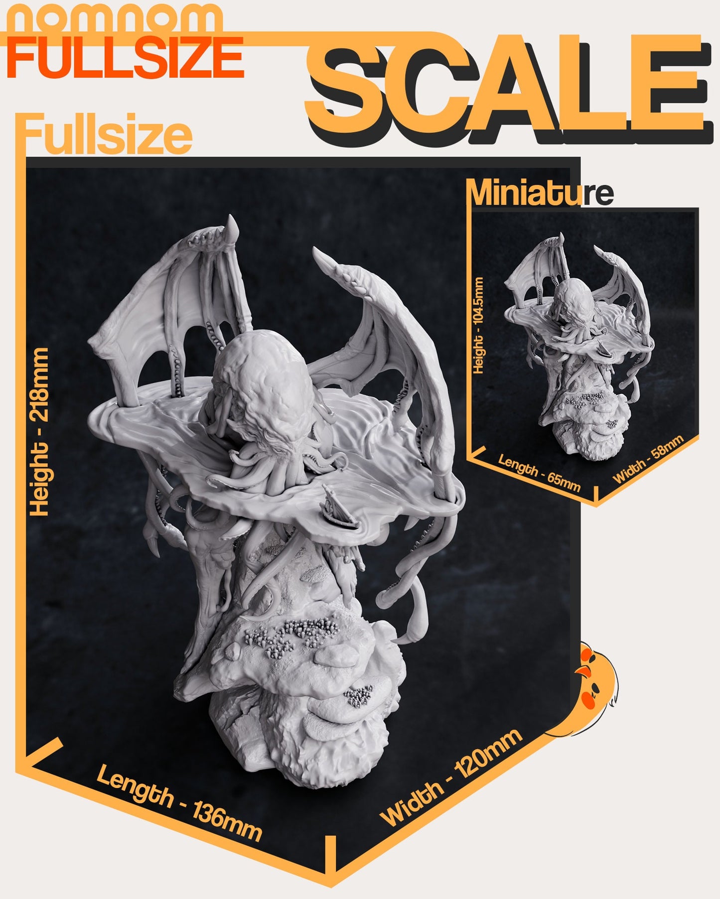 Figurine Cthulhu - Mythos de chez NomNom Figurines [1/10ème]