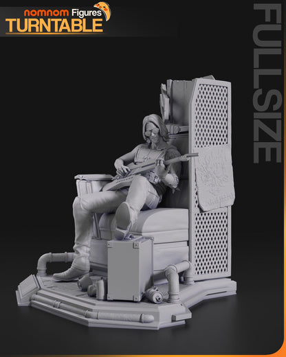 Figurine Johnny Silverhand - Cyberpunk 2077 de chez NomNom Figurines [1/10ème]