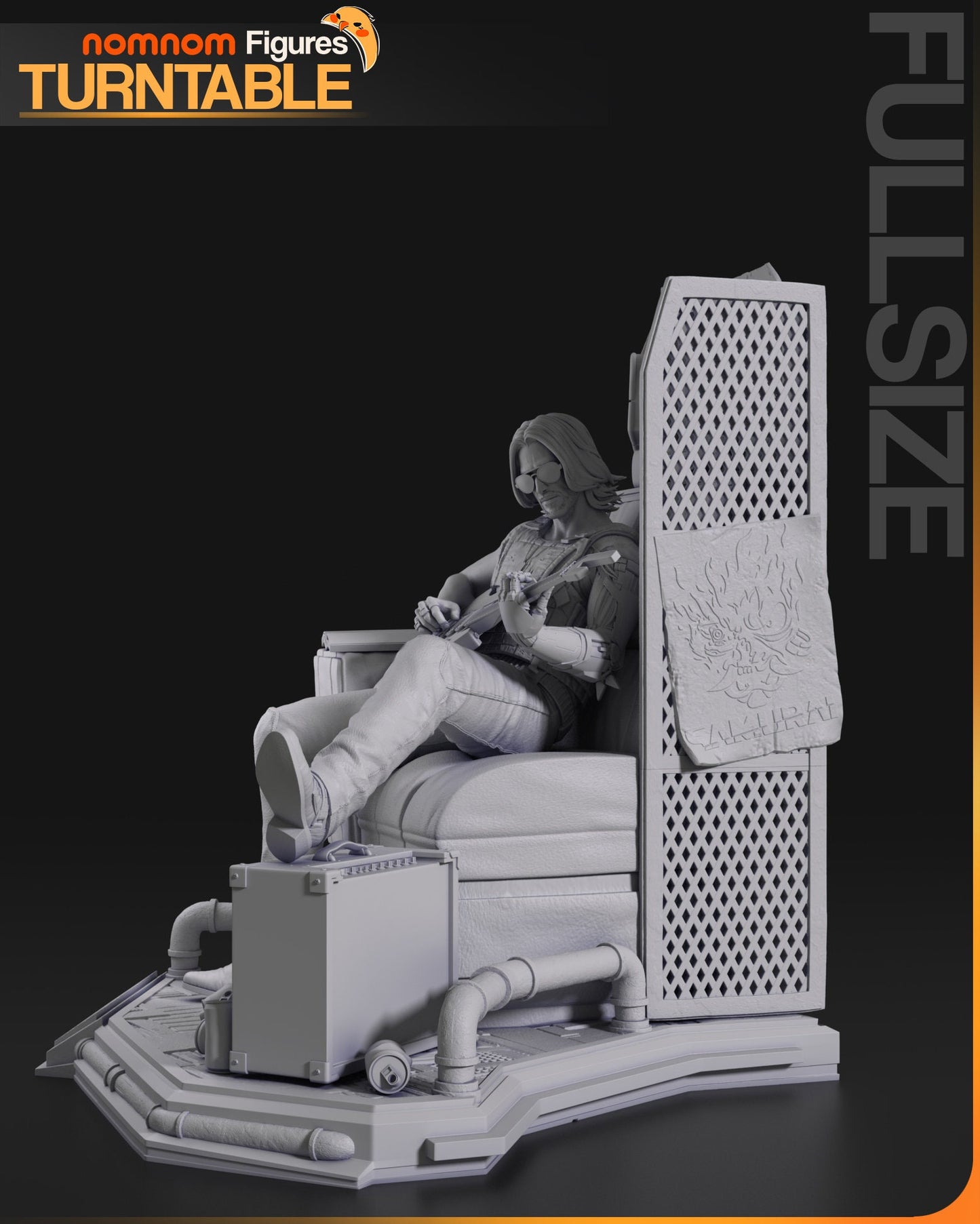 Figurine Johnny Silverhand - Cyberpunk 2077 de chez NomNom Figurines [1/10ème]