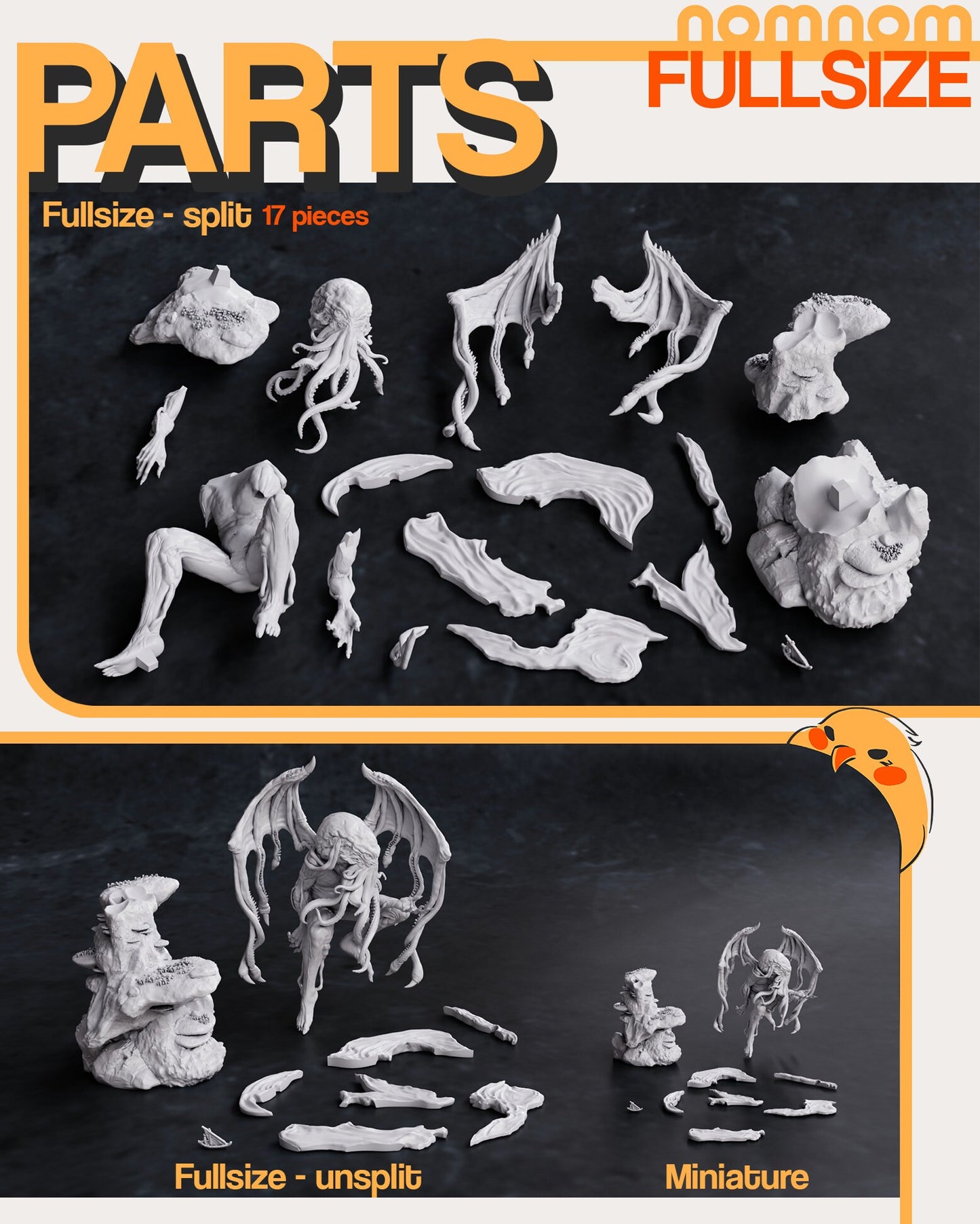 Figurine Cthulhu - Mythos de chez NomNom Figurines [1/10ème]