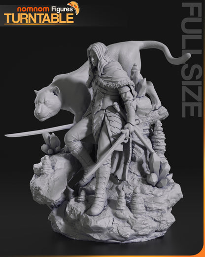 Figurine Drizzt Do_Urden - Baldurs Gate de chez NomNom Figurines [1/10ème]