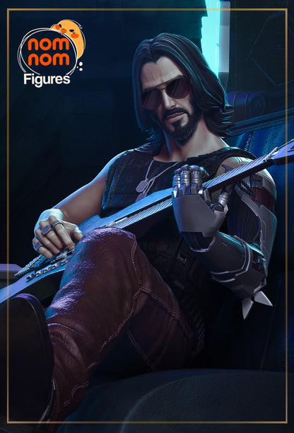 Figurine Johnny Silverhand - Cyberpunk 2077 de chez NomNom Figurines [1/10ème]