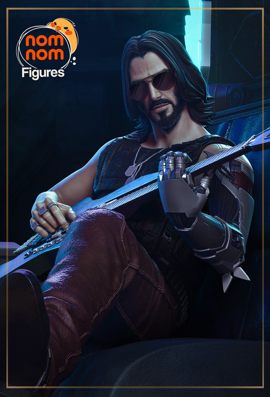 Figurine Johnny Silverhand - Cyberpunk 2077 de chez NomNom Figurines [1/10ème]