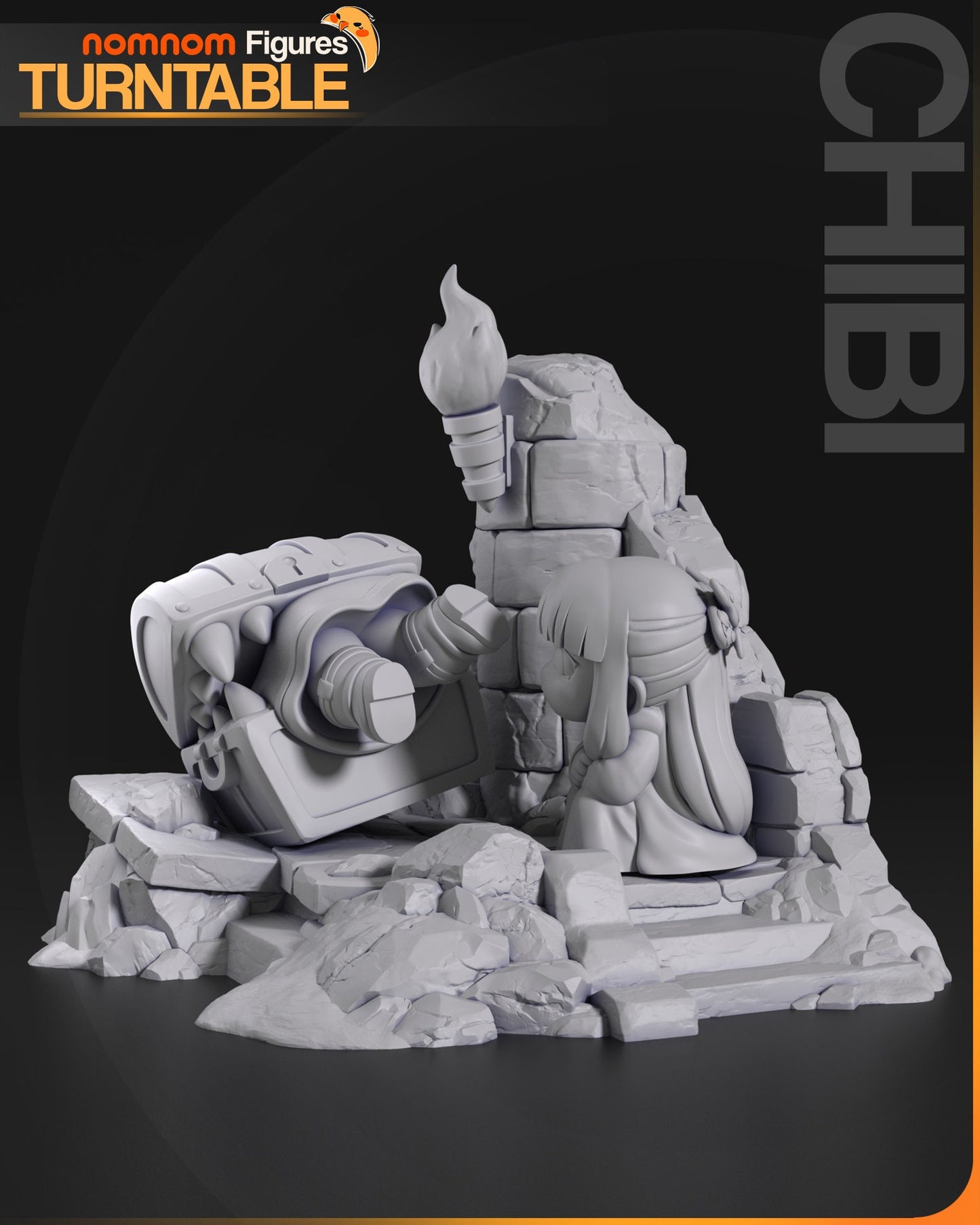 Chibi - Mimic Chest x Frieren de chez NomNom Figurines