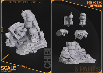 Chibi - Mimic Chest x Frieren de chez NomNom Figurines